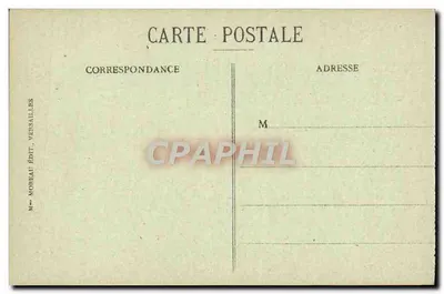 Palácio de VERSAILLES — Sala do Conselho dos Ministros — Moreau Editor, Versailles, n°6 — Verso