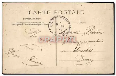 Marseille — Pałac Longchamps — Zbudowany w latach 1862–1870 według projektu H. Espérandieu — Rewers