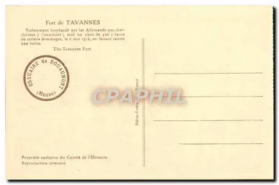 तावान्नेस के किला — 1916 में बमबारी — डूआमॉन्ट के अस्थि संग्रहालय — पीछे