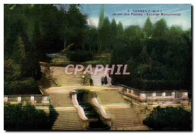 Rennes (Il-et-V.) - Ogród Botaniczny - Wielki Schodzie Pamiątkowy