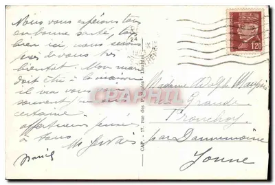 A Cadeia dos Pirineus — Pau — editor Pau, n° 108 — Verso