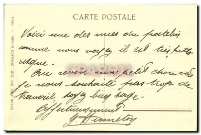 Kaysersberg — Widok na zamek — Braun & Cie, Dornach — Rewers