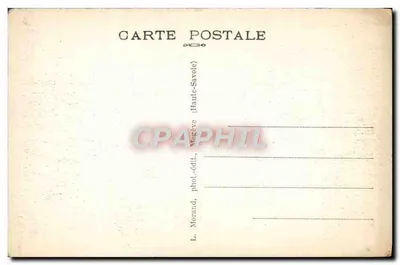 O Mar de Gelo e a Estação de Montenvers — 651 — L. Morand, Megève (Alta Saboia) — Verso