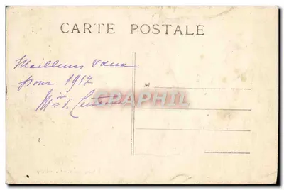 Corbigny - Wojna 1914-1915 - Szpital 63, widok na Anguison - Szkoła Podstawowa Wyższa — Rewers