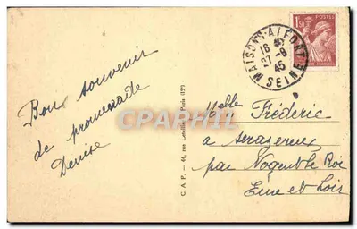 O Dôme dos Invalidos — Paris — Editor Cap, n° LL.12 — Verso