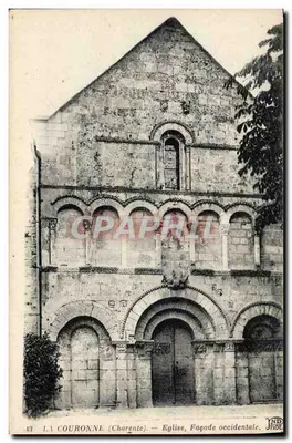 La Couronne (Charente) — Igreja, Fachada ocidental — IND HOT