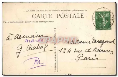 Ruiny starej Abbatii Augustynów — Charente — A. Couronne — Rewers
