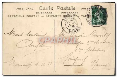 Castelo de MEILLANT (Cher) — Sala de jantar decorada — editor não identificado, n° 13 — Verso