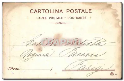 Virgen y Niño — Arte, Flores y Poesía, así es Florencia — Ed. Ugo Mugnaini, Florencia — Reverso