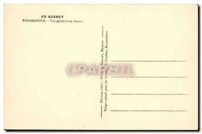 Rocamadour — Ogólny widok z wschodu — V. Tassassar — Rewers