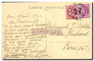Château de Tournoel — L'Auvergne — G. D'O. 1189 — Verso
