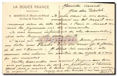 Marseille — Oude Haven — Uitgever Y. Voit, n° 17 — Achterkant