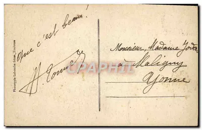 Biarritz - O Rocher da Virgem — Fototipia Labouche Frères, Toulouse, n°1205 — Verso