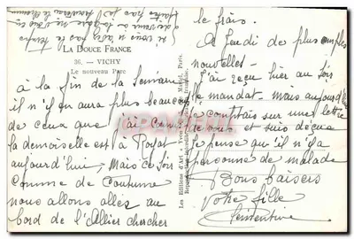 Parc de Vichy — O novo Parc — Yvon — Verso