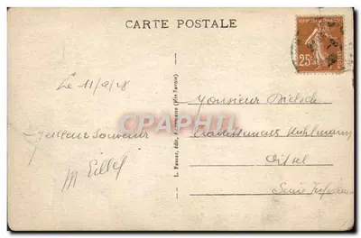 Lac d'Annecy (Haute-Savoie) — Château de Duingt et Talloires — éditeur L. Faurens, n° 1057 — Verso