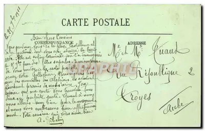 Marsella — Place Castellane y Fuente Nueva Cantini — LL. n°303 — Reverso