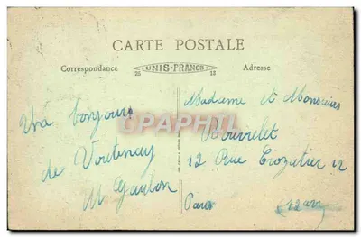 Voutenay-sur-Cure (Yonne) - A Igreja — Edição P. E. - Gl. 1907 — Verso