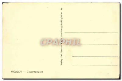 Moosch — Vista general — Verlag Jul. Manias & Cie, n° 61 — Reverso
