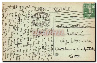 Béziers — Colégio Henri IV — A Escada Monumental — Edit. Marius Pons, Béziers — Verso