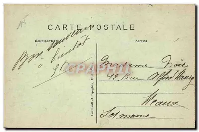St-GERMAIN-en-LAYE (S.-et-O.) — Vista Geral do Castelo — A.P. — Verso