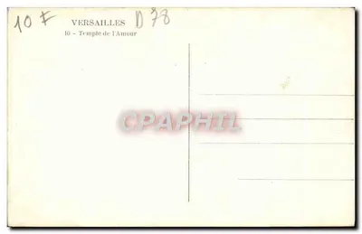 Versailles — Temple of Love — Back