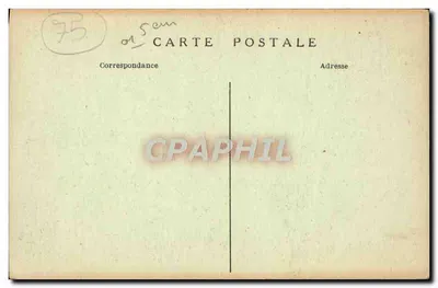 Paris — A Sorbonne — T. Chartran — Luís IX na abadia de Royaumont estudando matemática sob a orientação de Vincent de Beauvais (1223) — Verso