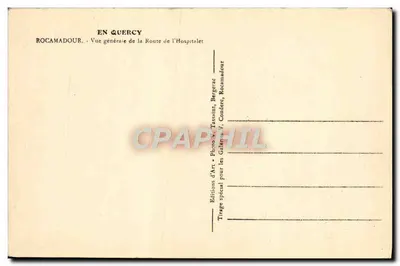 Rocamadour — Ogólny widok Trasy do Hospitalet — Photo V. Tassaint — Rewers