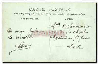 Versailles — Petit Trianon — Museu das Carroças — Traíle de Marie-Antoinette — LL. — N° 227 — Verso