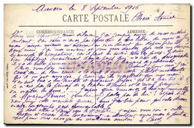 Auxerre — Widok z Promenady Quais — LL. — n° 105 — Rewers