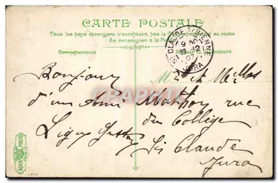 Lyon. Le pont du Milieu — éditeur inconnu, n° 52 — Rewers