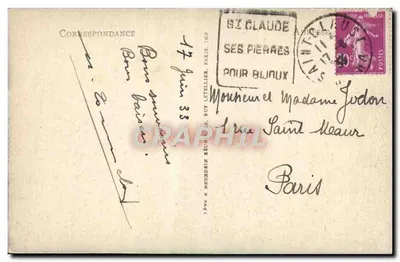 Saint-Claude — Most Avignon i most nad rzeką — LL. 87 — Rewers