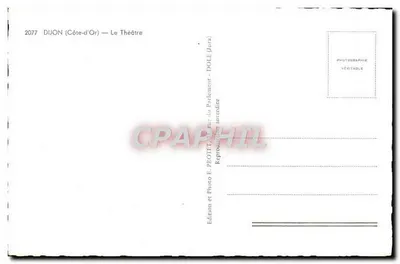 Dijon (Côte-d'Or) — Teatr — Wydawnictwo E. PROTEIL, Dole (Jura) — Rewers