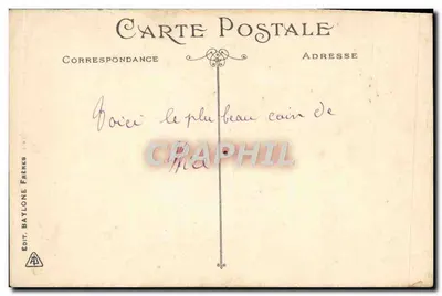 NICE - Ogólny widok Quai des États-Unis - Palmy — Wydawca Baylone Frères, n° 221 — Rewers