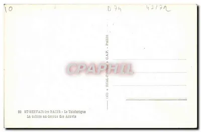 ST-GERVAIS-LES-BAINS — Het Teleferiek — C.A.P. — n° 69 — Achterkant
