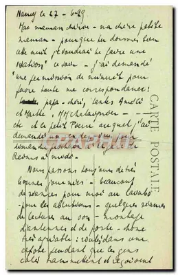 Nancy - Ogród sadowniczy - Widok na roseraie — Maison des Magasins Réunis, wyd. Nancy, n°63 — Rewers
