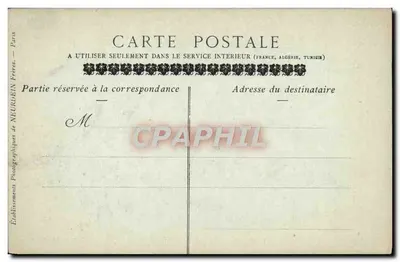 Chartres — Katedra, widok z Porte Guillaume — kolekcja ND Phot, nr 129 — Rewers