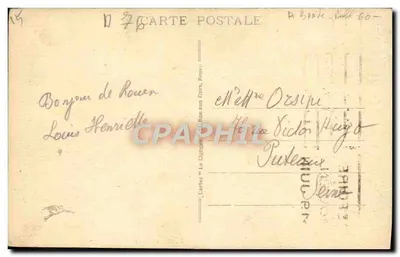 Rouen - Fontaine Sainte-Marie — wydawca Kartki 'La Chèque' nr 481 — Rewers
