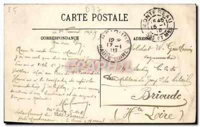 Montereau — Vue sur l'Yonne et la Place Napoléon — LL. n°30 — Rewers