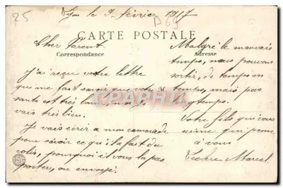 Lyon - Plac Carnot (zestaw) i Stacja Perrache — B. F., PARIS — Rewers