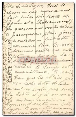Vale da Sicule — Gorges de CHOUVIGNY — Estrada de Châteauneuf-les-Bains a Ebreuil e Gannat — Montlapon — Verso
