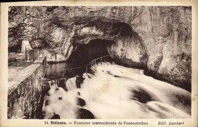 Bélesta — Fontaine intermittente de Fontestorbes — Edit. Lambert