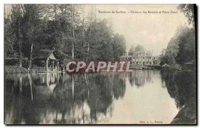 Arredores de Gaillon — Castelo dos Rotoirs e Lago — Fot. A. L. Vernon