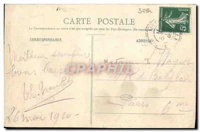 Lisours — Ruiny Abbatii Mortemer — Klasztor (XII wiek) — Fot. A. Lavergne, Vernon — Rewers