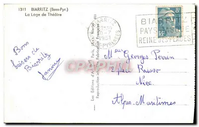 Biarritz — Widok na Teatr — Yvvon — Rewers