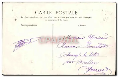 Auxerre — Ogólny widok z brzegów Yonne — Nordmann, wydawca, Auxerre — Rewers