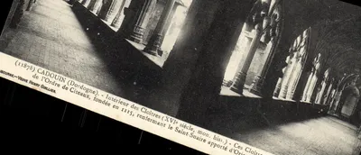 Cadouin (Dordogne) — Interior dos Claustros (século XVI, mon. his.) — Veuve Henry Guillier