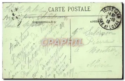 Tours — La Gare — LL. — éditeur LL. n° 193 — Verso