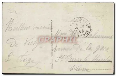 Vichy - Pavilhão das Célèbres — editor não identificado, número de série não visível — Verso