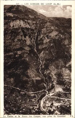 As Gorges do Lobo (A.M.) — Vista tirada de Gourdon — Editor F.L.