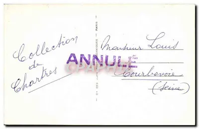 Chartres — Katedra — Fronton — ND.197 — Rewers